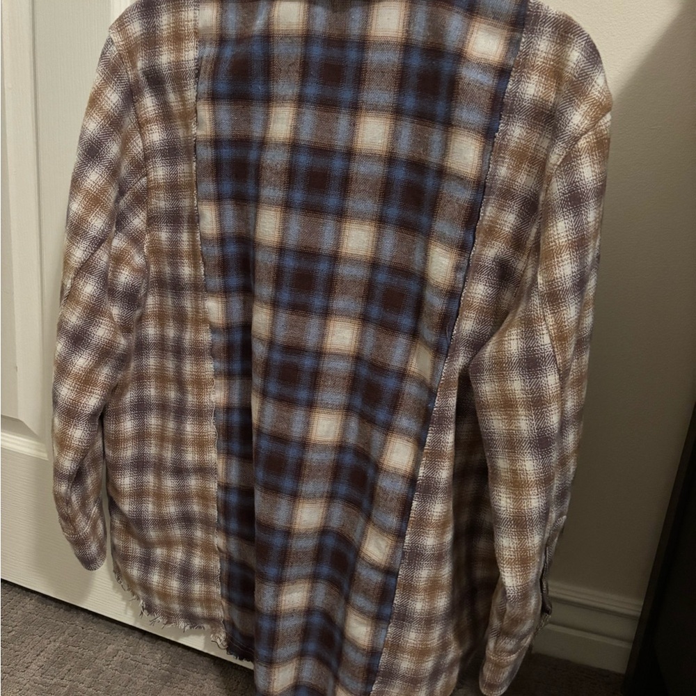Patchwork Flannel Button Up - image 3